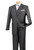 Vinci 2-Button Classic Suit with Vest - Heather Grey Vinci 2-Button Classic Suit with Vest - Heather Grey