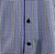 St. Cado Blue Check Contrasting Cuff Fashion Sport Shirt - Button Cuff