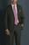 Baroni 2-Button Super 150's Solid Color Wool Suit