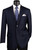 Vinci 2-Button Navy Blue Classic Blazer