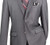  Vinci 2-Button Grey Classic Blazer