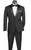 Vinci 2-Button Black Classic Tuxedo - Slim Fit