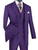 Vinci 2-Button Purple Windowpane with Double-breasted Vest Suit Vinci 2-Button Purple Windowpane with Double-breasted Vest Suit
