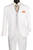 Lucci White 3-Button Vested Budget Suit with Pleated Slacks Lucci White 3-Button Vested Budget Suit with Pleated Slacks