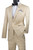 Vinci 2 Piece Floral Pattern Fancy Suit - Beige