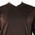  Bassiri Short Sleeve V-Neck Ribbed Jersey Knit Tee - Brown
