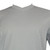 Bassiri Short Sleeve V-Neck Ribbed Jersey Knit Tee - Grey