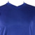  Bassiri Short Sleeve V-Neck Ribbed Jersey Knit Tee - Midnight Blue