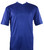  Bassiri Short Sleeve V-Neck Ribbed Jersey Knit Tee - Midnight Blue
