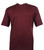 Bassiri Short Sleeve V-Neck Ribbed Jersey Knit Tee - Plum