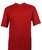  Bassiri Short Sleeve V-Neck Ribbed Jersey Knit Tee - Red