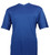 Bassiri Short Sleeve V-Neck Ribbed Jersey Knit Tee - Royal Blue