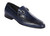 Lombardy - Genuine Calf Leather Horsebit Dress Loafer - Navy