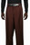 Veronesi 100% Wool Wide-Legged Slacks - Burgundy Plaid