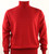  Bassiri Turtle-Neck Cotton Blend Knit Long Sleeve Sweater - Red
