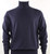 Bassiri Turtle-Neck Cotton Blend Knit Long Sleeve Sweater - Navy Bassiri Turtle-Neck Cotton Blend Knit Long Sleeve Sweater - Navy