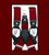 Antonia Convertible Button & Clip Stretch Braces - Suspenders - Burgundy Antonia Convertible Button & Clip Stretch Braces - Suspenders - Burgundy