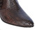  Los Altos Genuine Ostrich Leg Charro Heel Ankle Boot - Brown