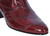 Los Altos Genuine Eel Charro Heel Ankle Boot - Burgundy