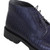 Los Altos Genuine Stingray & Teju Lizard Ankle Boot - Navy Blue