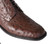 Los Altos Genuine Ostrich Quill Ankle Boot - Brown Los Altos Genuine Ostrich Quill Ankle Boot - Brown