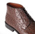 Los Altos Genuine Ostrich Quill Ankle Boot - Brown Los Altos Genuine Ostrich Quill Ankle Boot - Brown