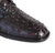 Los Altos Genuine Ostrich Quill Ankle Boot - Black Cherry Los Altos Genuine Ostrich Quill Ankle Boot - Black Cherry