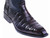 Los Altos Genuine Caiman Belly Side Zipper Ankle Boot - Black Cherry Los Altos Genuine Caiman Belly Side Zipper Ankle Boot - Black Cherry