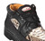 Los Altos Genuine Python & Ostrich Quill Casual Ankle Boot - Black & Natural