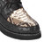 Los Altos Genuine Python & Ostrich Quill Casual Ankle Boot - Black & Natural