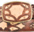 King Exotic Genuine Ostrich Quill Cut-Out Design Western Belt - Faded Oryx