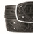  King Exotic Genuine EEL Cut-Out Design Western Belt - Black