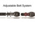 Los Altos Genuine Pirarucu Western Fashion Belt - Black Los Altos Genuine Pirarucu Western Fashion Belt - Black