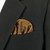 Bronze 100% Jacquard Silk Pre-Folded Pocket Square Insert