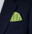Bright Green Polka Dots - 100% Cotton Pre-Folded Pocket Square Insert Bright Green Polka Dots - 100% Cotton Pre-Folded Pocket Square Insert