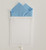 100% Light Blue Cotton Pre-Folded Pocket Square Handkerchief Insert - 2 Point 100% Light Blue Cotton Pre-Folded Pocket Square Handkerchief Insert - 2 Point