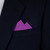 Purple 100% Cotton Pre-Folded Pocket Square Handkerchief Insert - 2 Point Purple 100% Cotton Pre-Folded Pocket Square Handkerchief Insert - 2 Point
