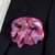 Pink Paisley 2-in-1 Pouf Round Pocket Square  Pink Paisley 2-in-1 Pouf Round Pocket Square