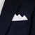 White Cotton & Linen Pre-Folded Pocket Square Handkerchief Insert White Cotton & Linen Pre-Folded Pocket Square Handkerchief Insert