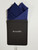 100% Cotton Pre-Folded Pocket Square Handkerchief Insert - Blue Square 100% Cotton Pre-Folded Pocket Square Handkerchief Insert - Blue Square