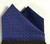 100% Cotton Pre-Folded Pocket Square Handkerchief Insert - Blue Square 100% Cotton Pre-Folded Pocket Square Handkerchief Insert - Blue Square