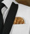 Men's Sequin Pre-Folded Pocket Square Insert - Gold Men's Sequin Pre-Folded Pocket Square Insert - Gold