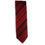 Antonia 100% Silk Tie - Dark Red Multi Stripes