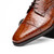 Zelli 100% Caiman Crocodile Italian Lace Up Cap Toe - Cognac Zelli 100% Caiman Crocodile Italian Lace Up Cap Toe - Cognac