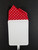 Small White Dots on Red 100% Cotton Pre-Folded Pocket Square Handkerchief Insert - 2 Point Small White Dots on Red 100% Cotton Pre-Folded Pocket Square Handkerchief Insert - 2 Point