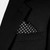 Small White Dots on Black 100% Cotton Pre-Folded Pocket Square Handkerchief Insert - 2 Point Small White Dots on Black 100% Cotton Pre-Folded Pocket Square Handkerchief Insert - 2 Point