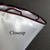 White Satin 2-in-1 Pouf Round Pocket Square with Plum Purple Trim
