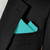 Jade 100% Cotton Pre-Folded Pocket Square Handkerchief Insert - 2 Point Jade 100% Cotton Pre-Folded Pocket Square Handkerchief Insert - 2 Point