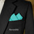 Jade 100% Cotton Pre-Folded Pocket Square Handkerchief Insert - 2 Point Jade 100% Cotton Pre-Folded Pocket Square Handkerchief Insert - 2 Point
