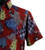 Bassiri Short Sleeve Camp Shirt - Red Floral Collage Design